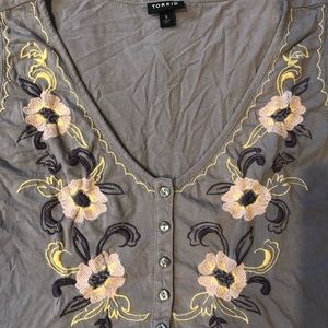 Torrid adorable floral print tank